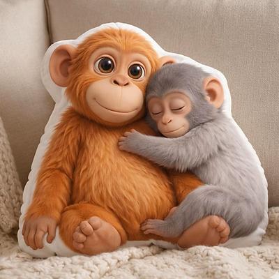 Viral Punch Monkey Plüschtier – inspiriert von der japanischen Zoogeschichte, Baby-Affen-Plüschtier, Affe mit Stofftier, virales Affengeschenk