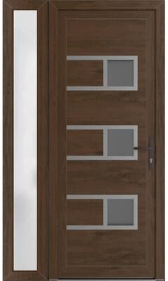 VDOMDOORS Manux 8933 Walnut uPVC Exterior Door