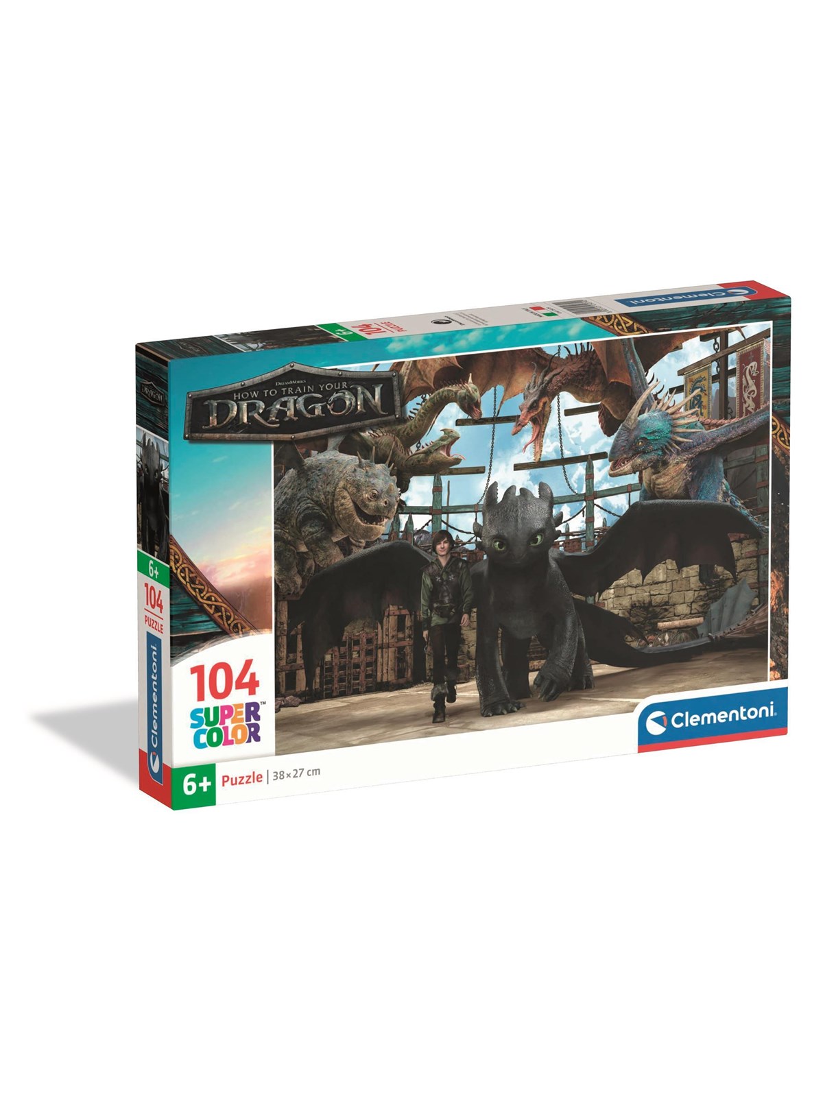 Clementoni Puzzle How To Train Your Dragon 2025, 104 Teile 2D Puzzles