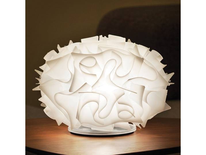 Veli Lampe de Table Blanc - Slamp - Salon / séjour - Design - Plastique - À ampoule unique
