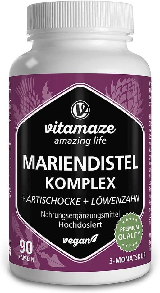 Vitamaze Mariendistel Komplex Artischocke+Löwenzahn veg.Kps 90stk
