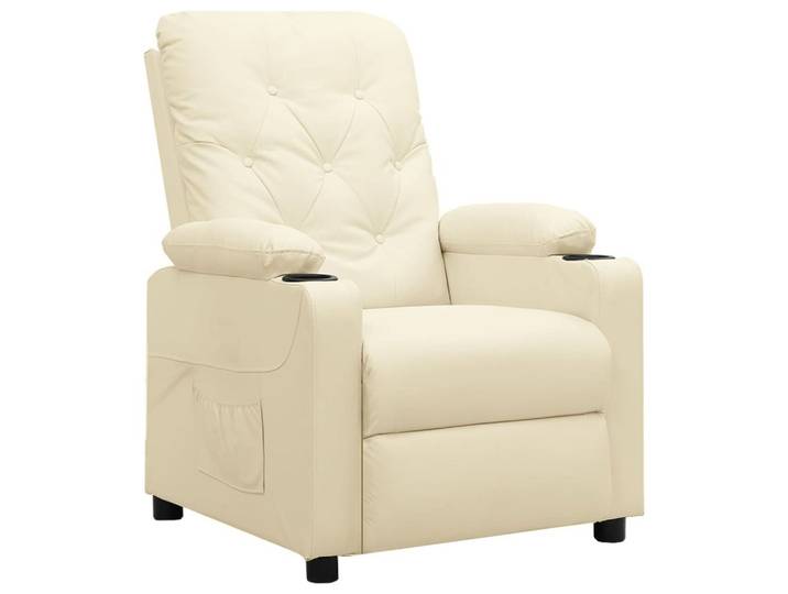 vidaXL Relaxsessel, Relaxsessel Creme Kunstleder
