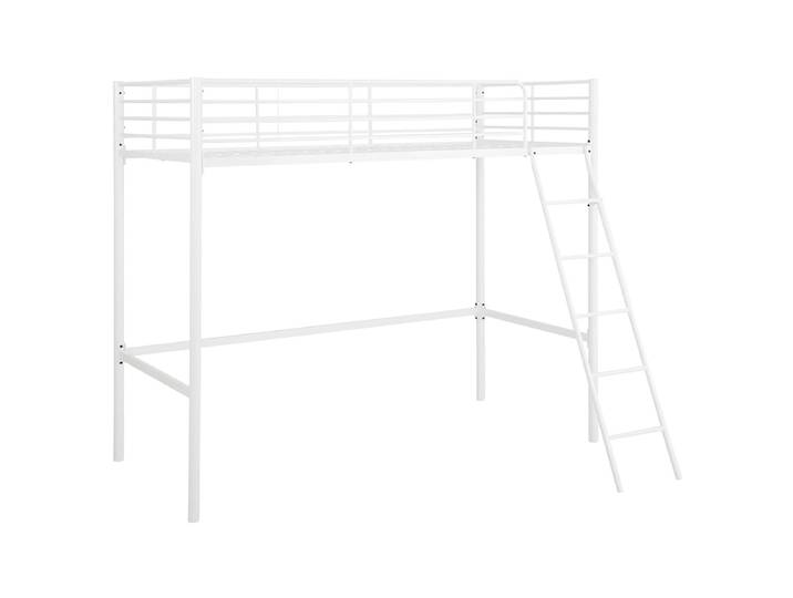 Lit mezzanine Tassif 90 x 200cm Blanc/Blanc