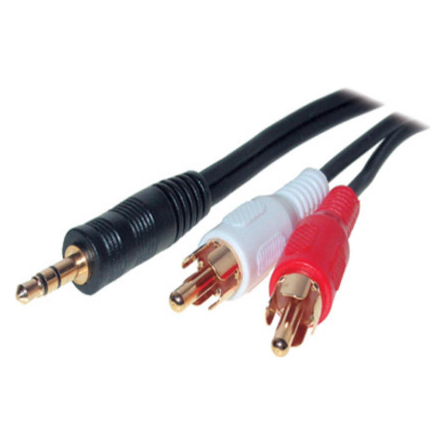 Shiverpeaks S/CONN maximum connectivity Klinke Cinch Kabel-Klinkenstecker 3,5mm Stereo auf 2 Cinchstecker, vergo (1.50 m, Cinch Kabel) (30832-G)