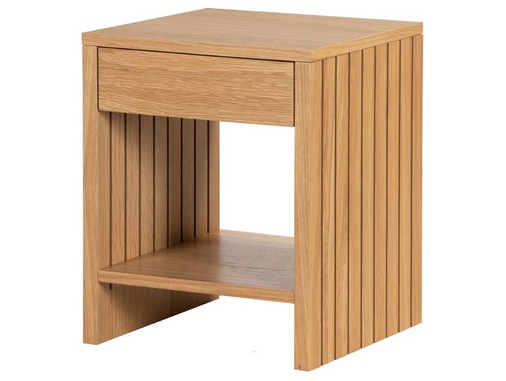 Furnierte Nachtkommode JANER 40 x 50 x 40cm Beige
