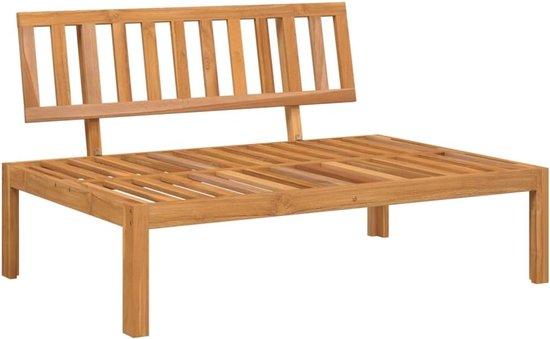 Famanu Gartentisch aus Massivholz mit modularem Design - 120 x 92 cm braun