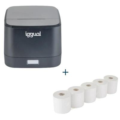 Iggual Thermodrucker-Kit Tp Easy 58 + 5 Rollen
