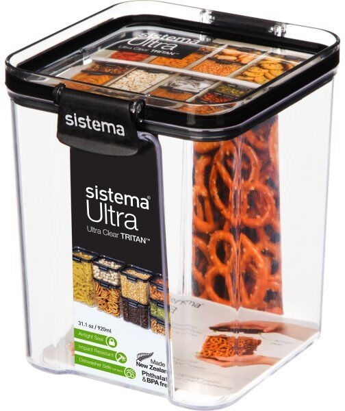 Sistema Tritan Ultra Square Opbevaringsboks, 920ml