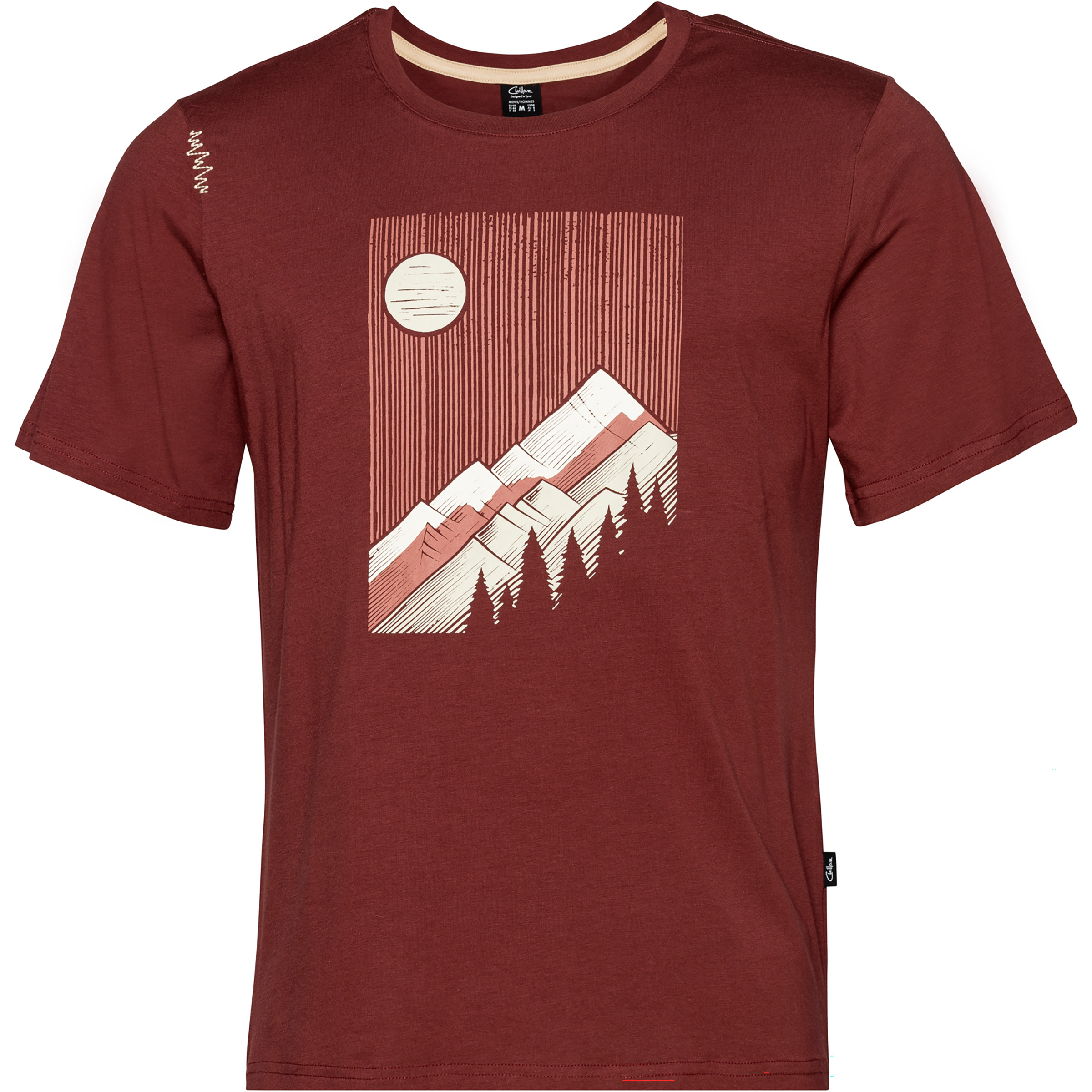 Chillaz Bozen Sunny Mountains Herren T-Shirts braun Größe S Alpinklettern | Sportklettern | Bouldern Hautfreundlich