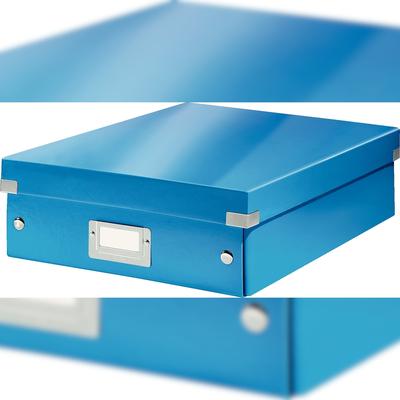 LEITZ Organisationsbox Click & Store mittel blau Packung mit 6 Stück