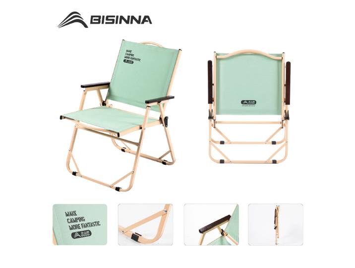 BISINNA chaise de Camping chaise pliante Portable extérieure chaises de détente pliables légères pour jardin plage randonnée
