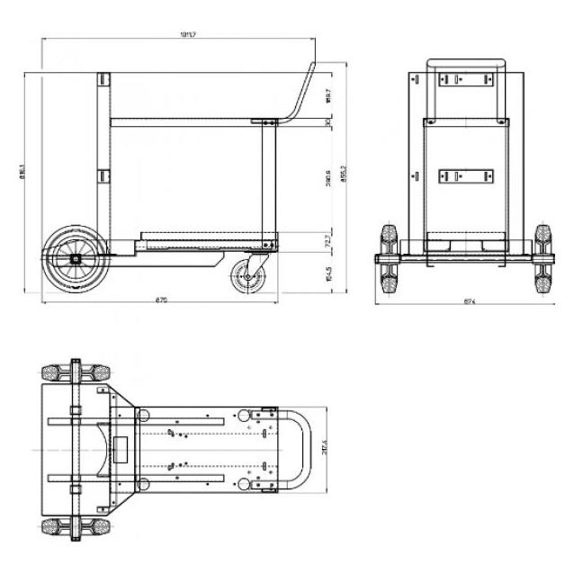 Elmag - Transportwagen Art. 1655 m. Wasserkühlung, Art. 519 POWER ROD 380-T CELL (55915)