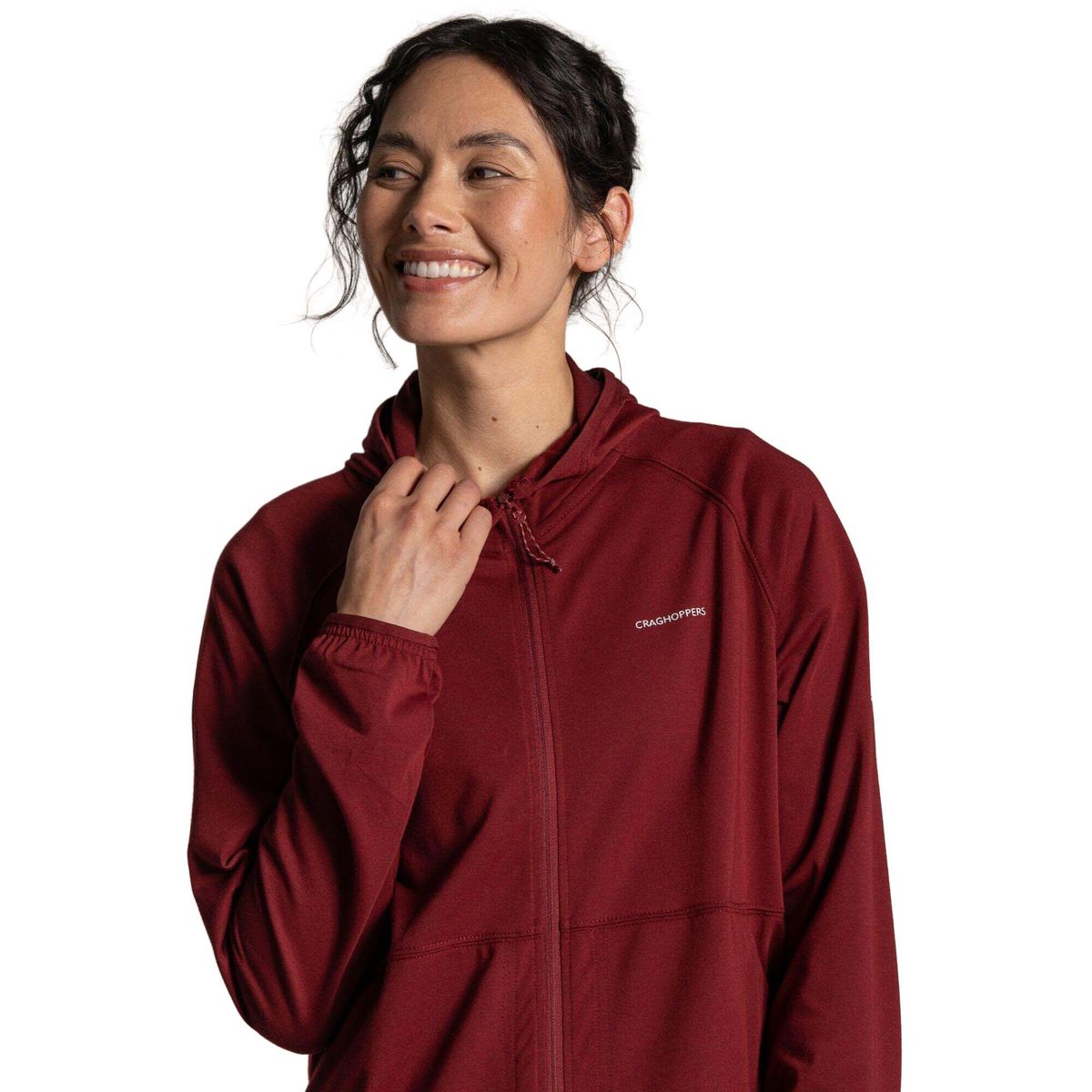 Craghoppers Nosilife Aya Hooded Jacket riad red (1S4) 46 CWT1418 1S4 20L