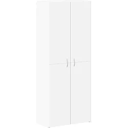 vidaXL Aktenschrank Weiß 60x32x153 cm Holzwerkstoff