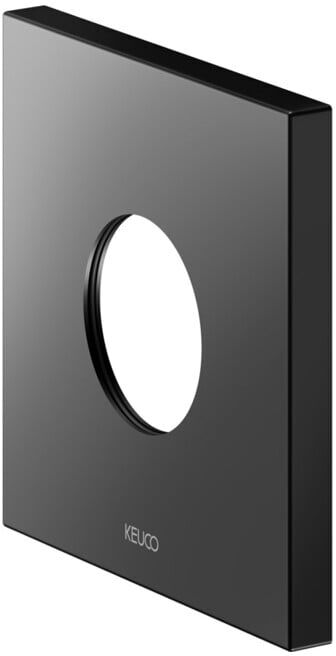 Keuco Rosace murale IXMO 105x105mm, ek, f THM-Armatur, encastré, noir mat (59553370092)