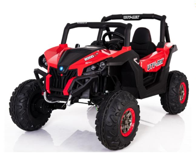 UTV MX Buggy Kinder-Elektroauto 2-Sitzer 12V Rot