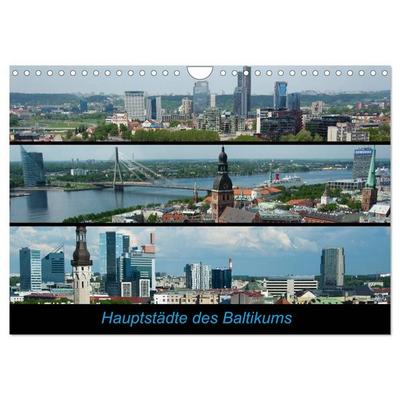 Hauptstädte des Baltikums (Wandkalender 2027 DIN A4 quer), CALVENDO Monatskalender
