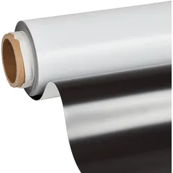Magnetfolie zum Bedrucken, weiß 620 mm | 10 m | 0,6 mm, Ferrit, PVC