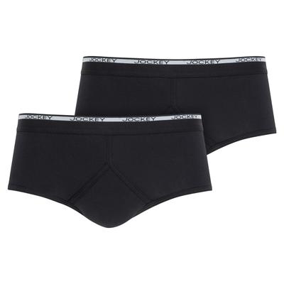 Slip JOCKEY "Modern Classic 1850", Herren, Gr. L, Feinripp, schwarz, Feinripp, Obermaterial: 100% Baumwolle, unifarben, Unterhosen Slip, mit Eingriff, atmungsaktiv, Stretchbund