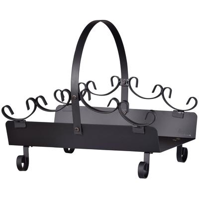 Aufbewahrungsbox FIREFIX, schwarz, B:41cm H:35cm T:36cm, Eisen, Aufbewahrungsboxen, Aufbewahrungsbox, Schmiedeeisen