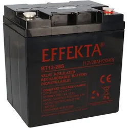 Effekta BT 12-28S AGM Bleiakku 12V 28Ah – wartungsfreier VRLA-Akku