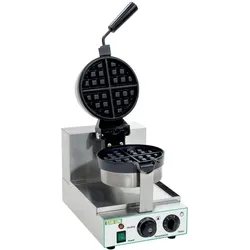Elektrische Waffelplatte. Konstruktion aus rostfreiem Stahl. EasyLine von FIMAR Modell WM15