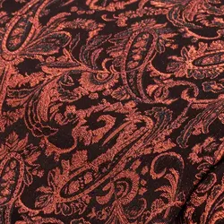 Jacquard "Royal Paisley", rot/schwarz
