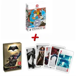 DC Spielkarten 2er Set - (DC Originals + Batman v Superman)