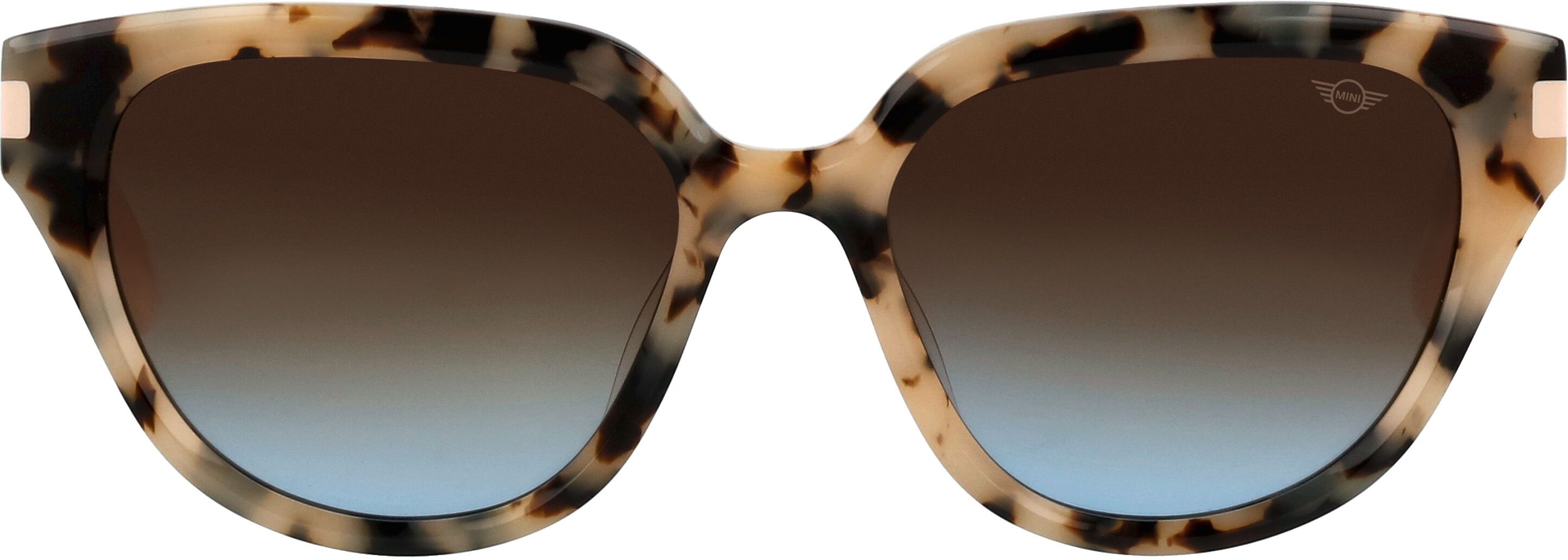 Sonnenbrille MINI EYEWEAR "Modell 746024", Damen, braun (helles havanna), gemustert, Sonnenbrillen Sonnenbrille, Form Panto, Logoschriftzug auf Bügel, Kunststofffassung helles havanna Einheitsgröße