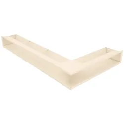 OutInFire Ecklüftungsgitter für Kamin 95x800x450 - Loft Angle links creme