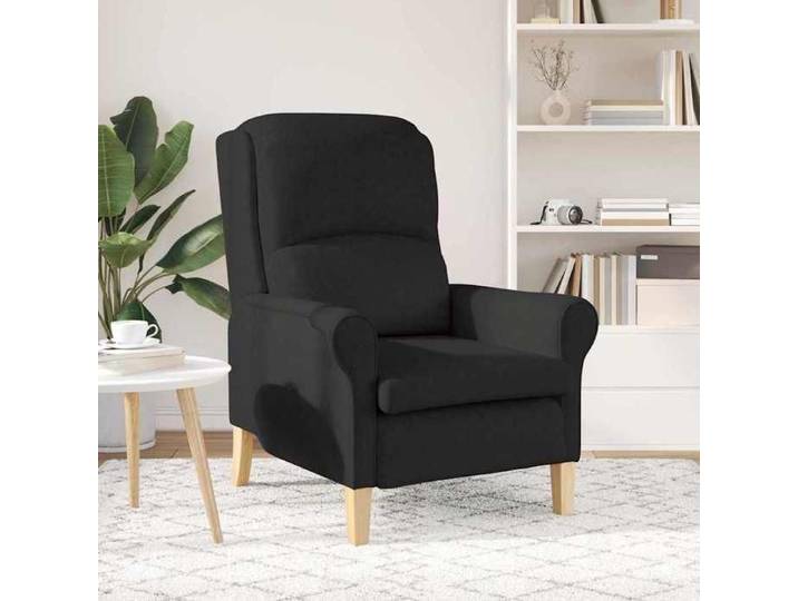 NEUF Fauteuil relax - BURKE - Chaise simple - Noir 76x94x102 cm tissu LL4655