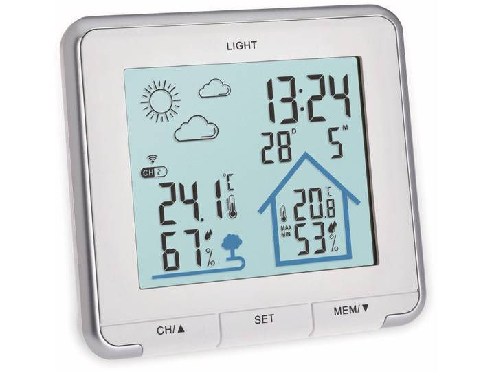 TFA Dostmann LIFE 35.1153.02 Draadloos weerstation Verwachting voor 12 tot 24 uur Aantal sensoren max.: 3