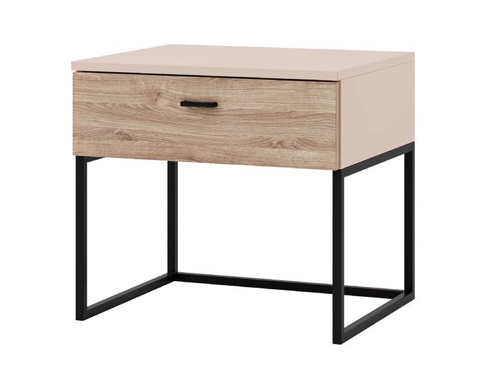 Table de chevet 50 x 46 x 42cm Beige