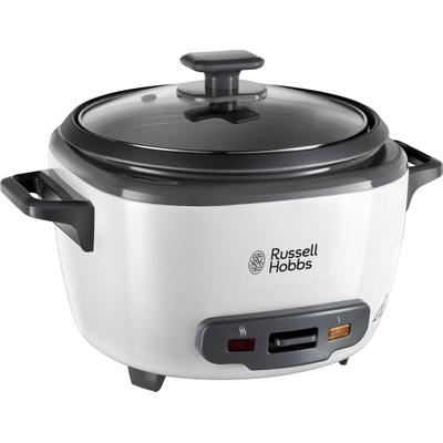 RUSSELL HOBBS Reiskocher "Maxi 27040-56", weiß, B:32,2cm H:22,6cm T:24,5cm, Reiskocher, medium, 2l, inkl. Dampfgarer-Einsatz, Warmhaltefunktion
