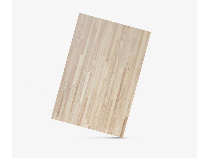 Esche Echtholzplatte Kurzlamellen, 1400 x 800 x 40 mm