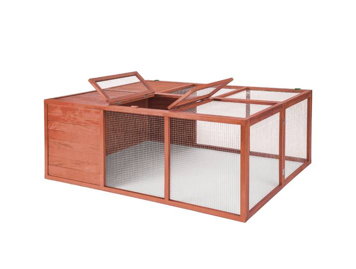 Enclos pour rongeurs 159 x 109 x 55 cm - marron/marron