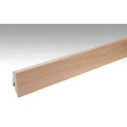 MEISTER Fußleiste Profil 3 PK Eiche Optik gelaugt 1045 für Parkettböden - 2380 x 60 x 20 mm