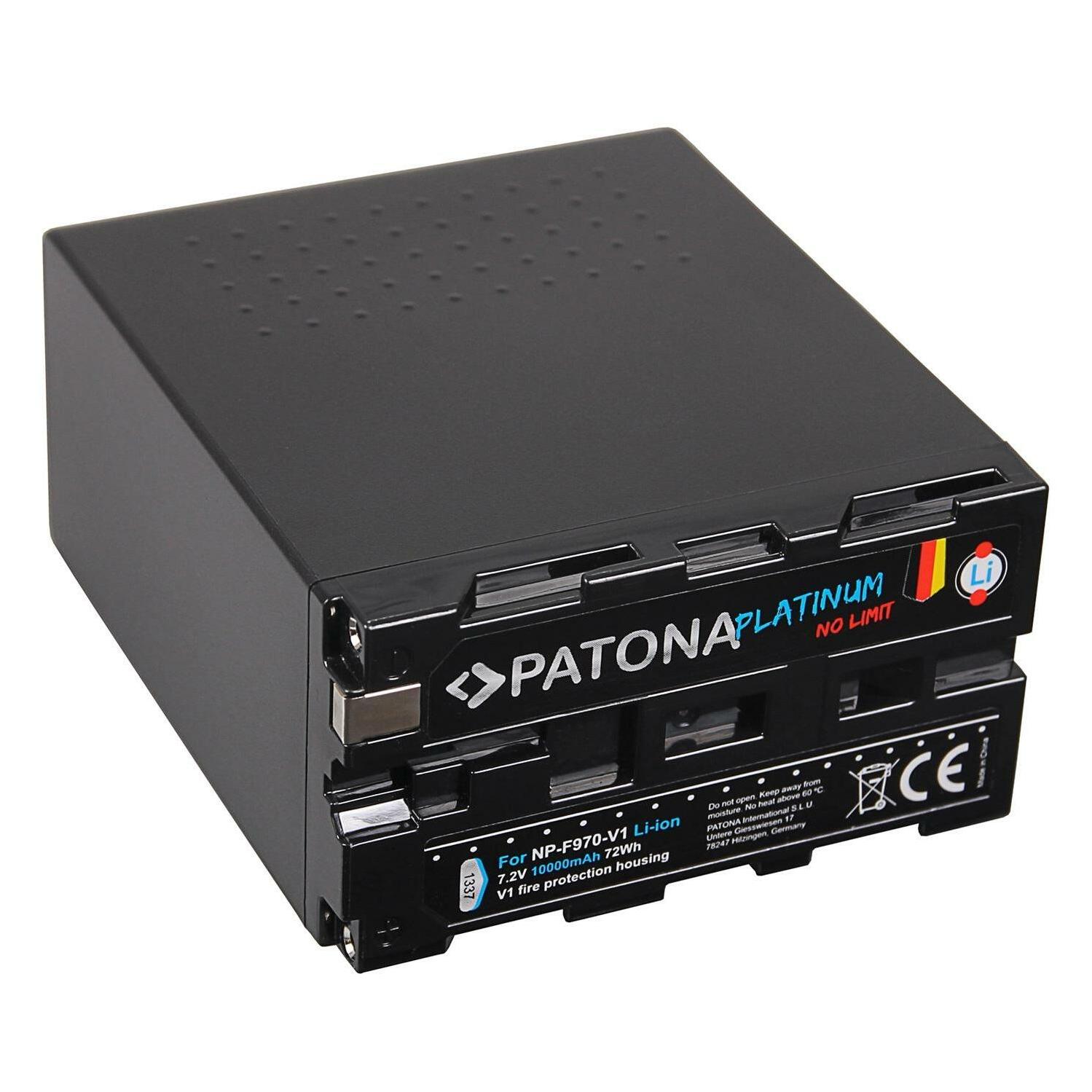 Patona Videokamera-Akku Platinum Sony NP-F970 V1 (Kamera Akku) (1337)