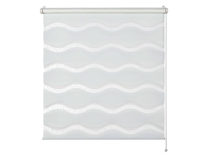 Doppelrollo Tilda , weiß (welle weiß), B:75cm H:150cm, Polyester, SCHÖNER WOHNEN-KOLLEKTION, Rollos, Doppelrollo, geklemmt, silberne oder weiße Rollo-Technik