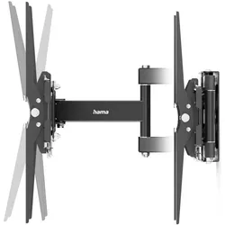 Hama TV-Wandhalterung (Wand, 40 kg, 32" - 75"), TV Wandhalterung, Schwarz
