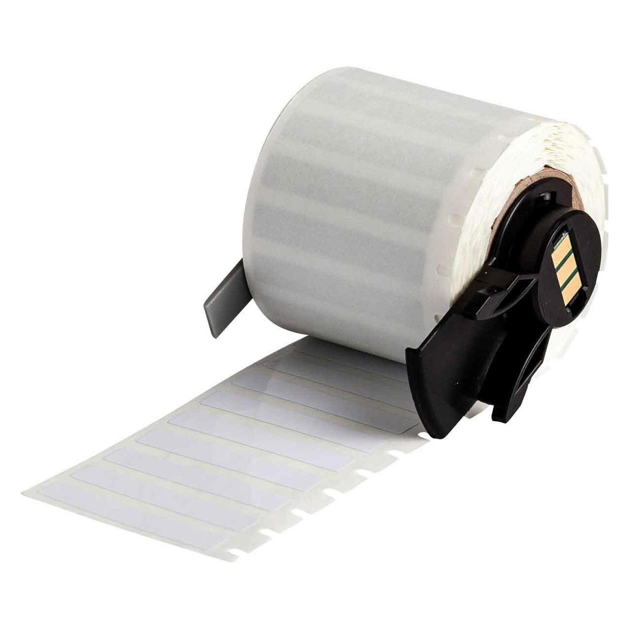 Brady M6-28-498, Vinylgewebe, Weiss, matt, 38.10 x 6.35 mm, wiederablösbar (750 E.) (46.02 mm) (M6-28-498)