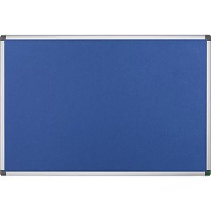 Bi-Office Pinnwand Maya FA2743170, blau, aus Filz, mit Aluminiumrahmen, 180 x 120 cm
