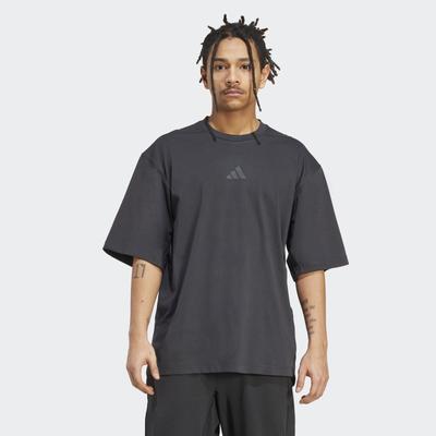 T-Shirt ADIDAS PERFORMANCE "PRIMELIFT WORKOUT, OVERSIZE", Herren, Gr. M, schwarz, Obermaterial: 74% Baumwolle, 26% Polyester, normal, Rundhals, Shirts T-Shirt