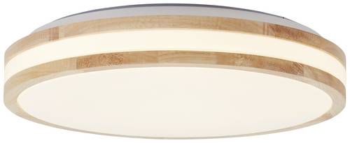 Brilliant G99525/75 Laskos LED-Deckenleuchte LED 22W Holz (matt), Weiß