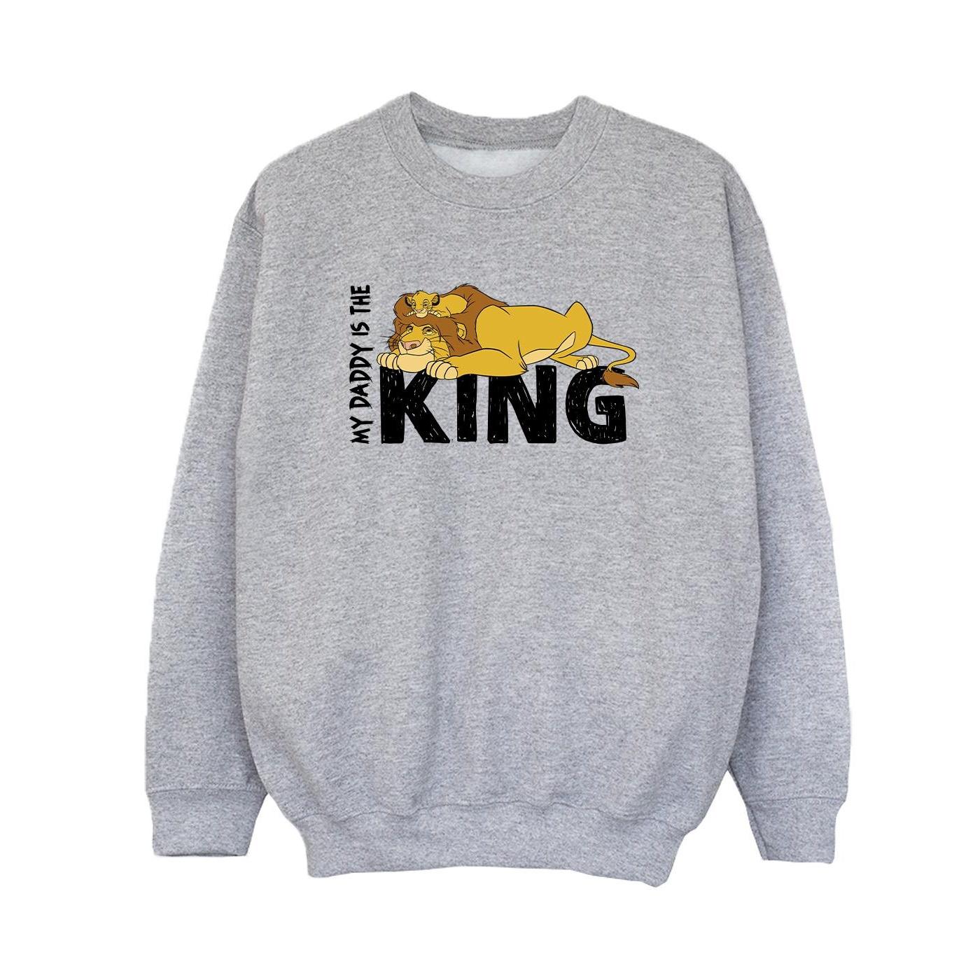 Disney Jongens The Lion King Daddy Is King Sweatshirt (Sportgrijs)