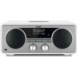 TechniSat DigitRadio 602 (DAB, FM, Bluetooth, WLAN), Radio, Weiss, Silber