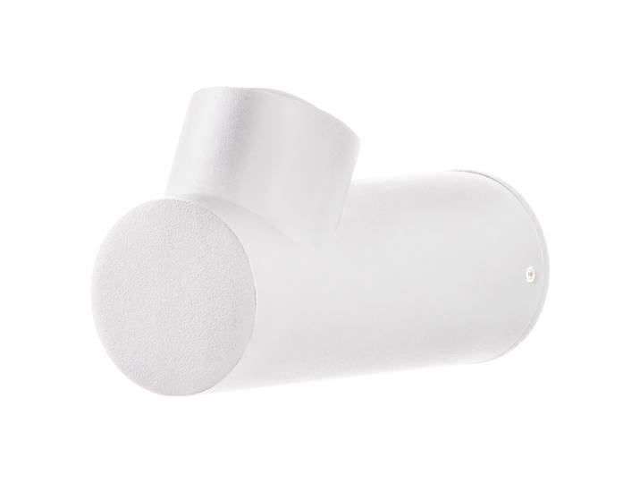 Applique extérieure Brice Ø 6cm Blanc/Blanc