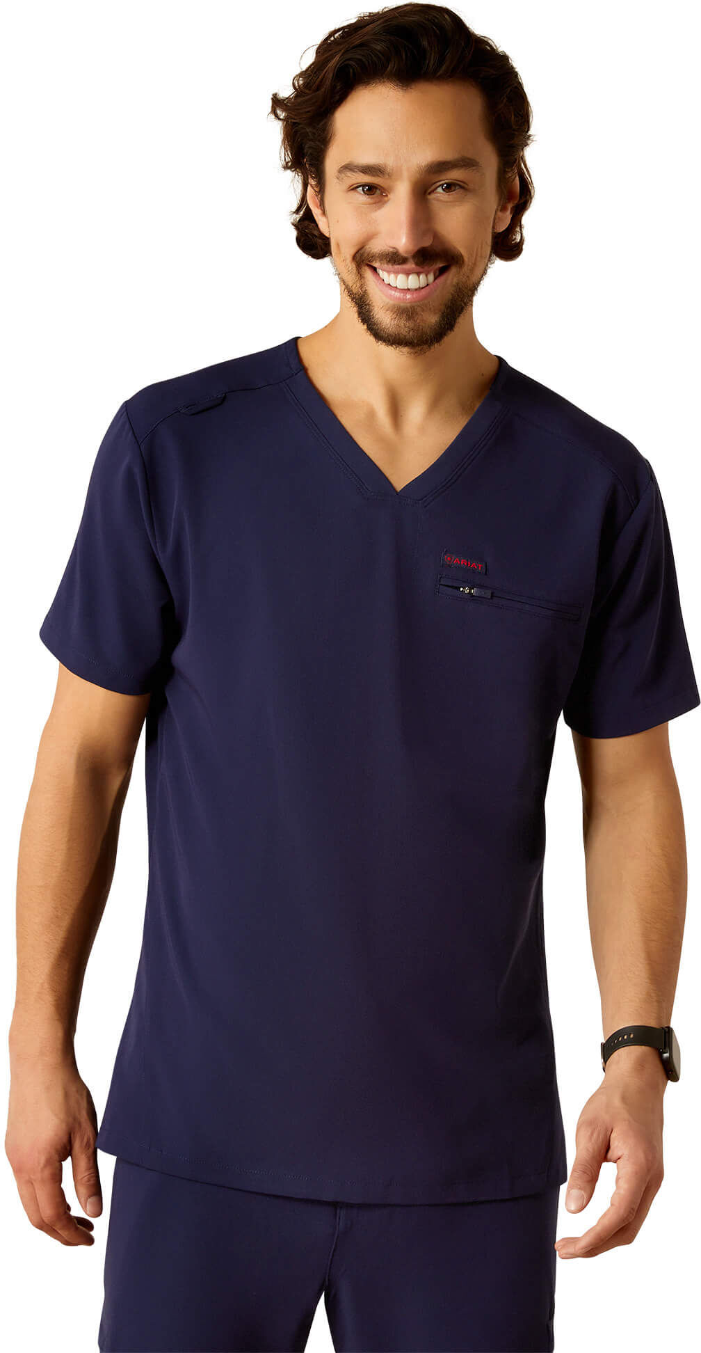 Men's Whitman Scrub Top in Navy, Size: Small by Ariat