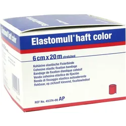 Elastomull Haft 20mx6cm Color Rot 1 ST