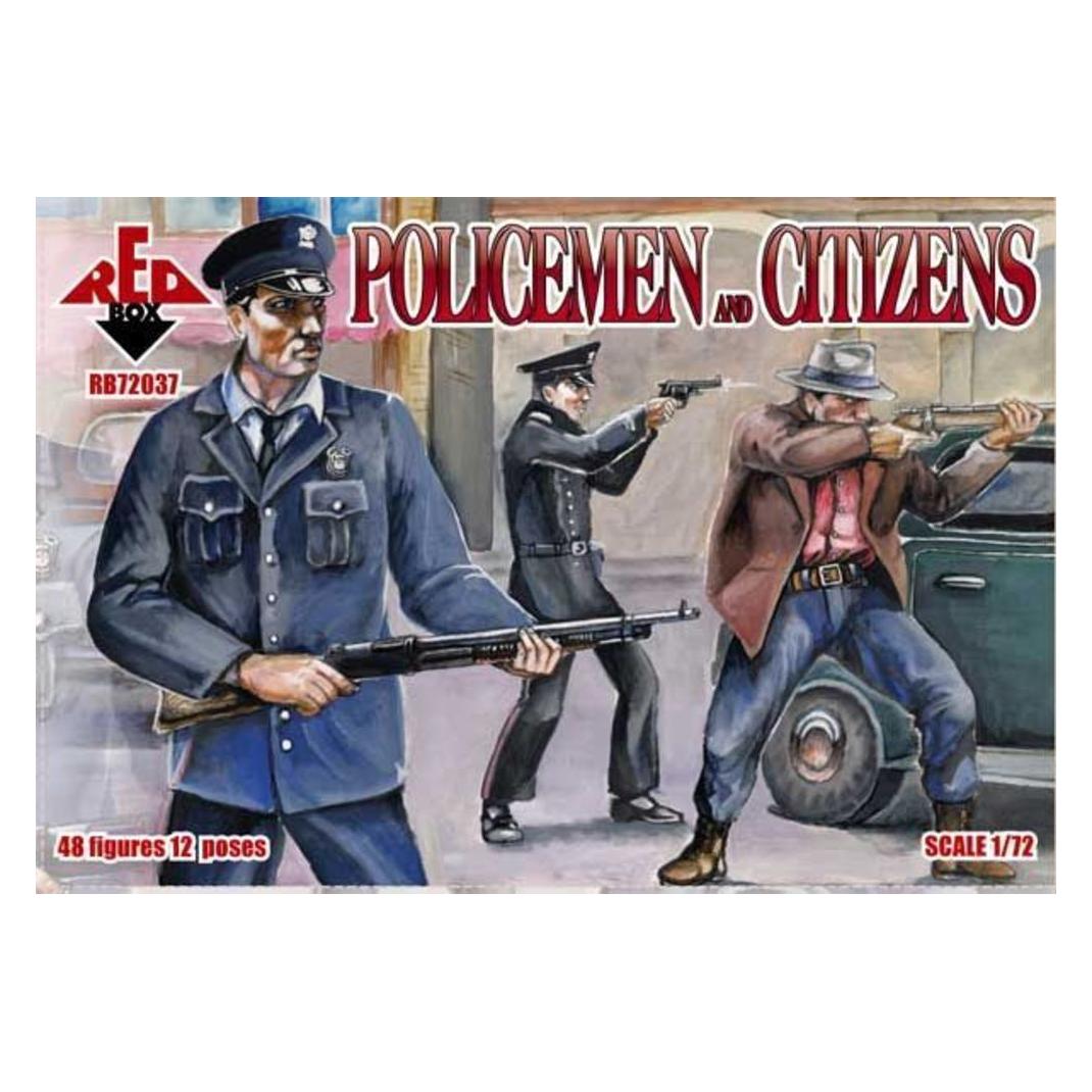 Red Box Policemen and citizens (RB72037)